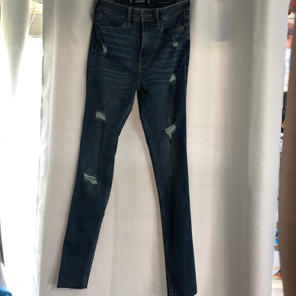 Hollister ripped high waisted skinny  jeans
